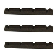Load image into Gallery viewer, Bass Guitar Nut Plastic Graphite Compound For P Bass 43 mm x 3.5mm Black 3 Pcs
