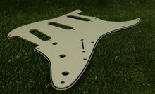 Load image into Gallery viewer, 68, 69 Pickguard For Fender Strat Pearl Back - Parchment White
