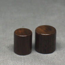 Load image into Gallery viewer, Walnut Wood Push-On Guitar Thin Narrow Barrel Knobs (4) Metric
