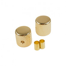 Load image into Gallery viewer, Brass Barrel Flat Top Knob Set (2)  -1/4 " Diameter USA with Pot Sleeves- Chrome
