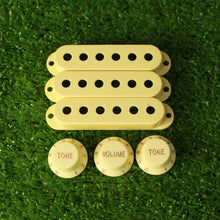 Load image into Gallery viewer, Pickup Cover and Knob Set For Strat 52mm Inch Size - Cream
