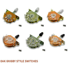 Load image into Gallery viewer, OAK GRIGSBY STYLE SWITCH 3,4,5 WAY DOUBLE POLE For USA/MEX Fender Strat Tele
