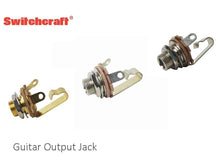 Load image into Gallery viewer, SWITCHCRAFT Mono 1/4" Guitar Jack Nickel Gold Or Long

