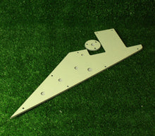 Load image into Gallery viewer, 58 Flying V Pickguard Replacement w/ Round Jack Plate - Mint Ivory 3 Ply
