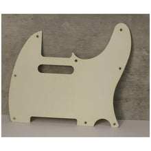 Load image into Gallery viewer, Aged 1 Ply 8 Hole Pickguard For Telecaster  White -  AGP066
