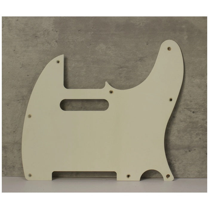Aged 1 Ply 8 Hole Pickguard For Telecaster  White -  AGP065