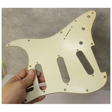 Load image into Gallery viewer, Aged 68 69 Voodoo Reverse Bridge Pickguard Pearloid Back For Hendrix Strat AGP21
