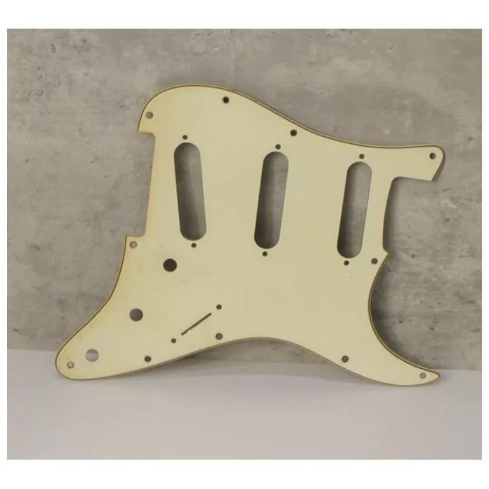 Aged 68 69 Voodoo Reverse Bridge Pickguard Pearloid Back For Hendrix Strat AGP16