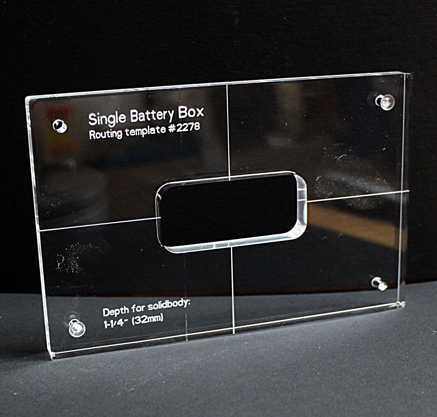 Battery Box Single or Dual Clear Routing Template 10mm Thick Acrylic ...