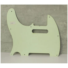 Load image into Gallery viewer, Aged 3 Ply 8 Hole 62 Pickguard For Telecaster Mint Green -  AGP067
