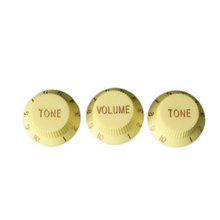 Load image into Gallery viewer, Inch Sized 4 Spokes Knobs Set For Strat - Cream
