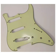 Load image into Gallery viewer, Aged 57 59 Pickguard For Fender Strat Wide Bevel 8 Holes Mint Green - AGP34
