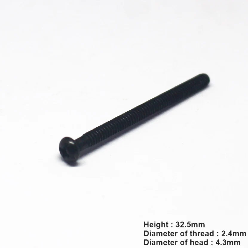 Pickup Mounting Screws For Humbucker Pickups Phillips Head  (8) - Black