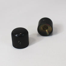 Load image into Gallery viewer, Hosco Gotoh Black Dome Knobs For Fender Ibanez 18mm Dia (2)
