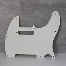Load image into Gallery viewer, Pickguard 1 Ply 8 Hole Pickguard For Telecaster - White 1 Ply
