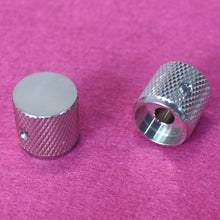Load image into Gallery viewer, Brass Flat Barrel Knobs w/ Set Screws For Telecaster (2) - Nickel
