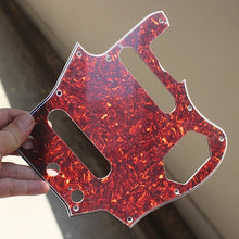 Load image into Gallery viewer, Pickguard For 62 Fender Jaguar Brown Tortoise Shell Celluloid Top White Back

