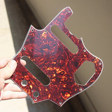 Load image into Gallery viewer, Pickguard For 62 Fender Jaguar Brown Tortoise Shell Celluloid Top White Back
