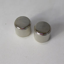 Load image into Gallery viewer, Aluminum Dome Flat Top Knobs For 60s Telecaster - Nickel
