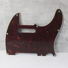 Load image into Gallery viewer, Pickguard For Tele Dark Tortoise Shell Celluloid Top 4 Ply MIJ
