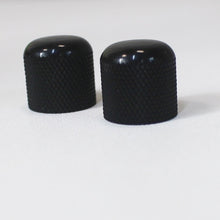 Load image into Gallery viewer, Hosco Gotoh Black Dome Knobs For Fender Ibanez 18mm Dia (2)
