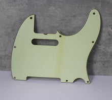 Load image into Gallery viewer, Aged 3 Ply 8 Hole 62 Pickguard For Telecaster Mint Green

