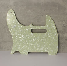 Load image into Gallery viewer, Aged 68 69 Pickguard Pearloid Back For Telecaster - Mint Green

