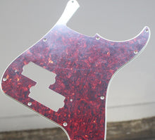 Load image into Gallery viewer, Pickguard For Fender Japan P Bass Dark Tortoise Shell Celluloid Top 4 Ply
