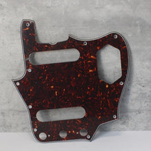Load image into Gallery viewer, Pickguard For 62 Fender Jaguar Brown Tortoise Shell Celluloid Top White Back
