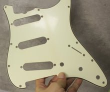 Load image into Gallery viewer, Aged 64 65 Pickguard For Fender Strat Wide Bevel Mint Ivory - #313
