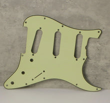 Load image into Gallery viewer, Aged  63, 64 Pickguard For Fender Strat Wide Bevel Light Relic - Mint Green
