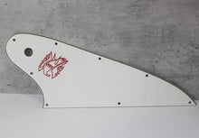 Load image into Gallery viewer, Aged Pickguard For Gibson Reverse Firebird w Accurate Screen Logo - 3 Ply White

