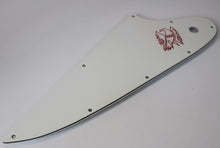 Load image into Gallery viewer, Aged Pickguard For Gibson Reverse Firebird w Accurate Screen Logo - 3 Ply White
