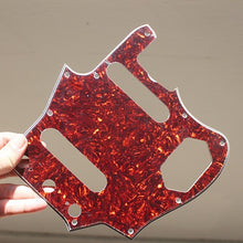 Load image into Gallery viewer, Pickguard For 62 Fender Jaguar Brown Tortoise Shell Celluloid Top White Back
