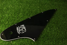 Load image into Gallery viewer, Pickguard For Gibson Reverse Firebird White Silkscreen Logo Black #0266 - Used
