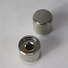 Load image into Gallery viewer, Aluminum Dome Flat Top Knobs For 60s Telecaster - Nickel

