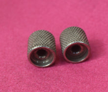 Load image into Gallery viewer, Aged Flat Knobs (2) For Telecaster Guitar/Bass - Nickel Relic
