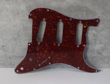 Load image into Gallery viewer, Standard Pickguard For 62 Strat For Fender  - Reddish Brown Tortoise Shell
