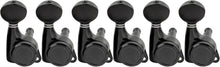 Load image into Gallery viewer, 6-in-line Locking Tuners 18:1 Strat Tele Guitars Metal Locking Cap -Black #05

