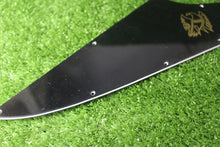 Load image into Gallery viewer, Pickguard For Gibson Reverse Firebird Gold Logo Black #0258 - Used
