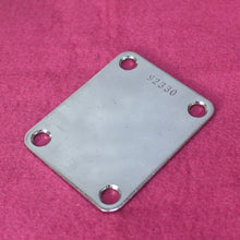 Load image into Gallery viewer, Aged Chrome Serial Number Stamped Neck Plate For Strat Tele 1962 , 63 - #92XXX
