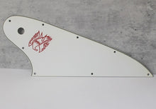 Load image into Gallery viewer, Aged Pickguard For Gibson Reverse Firebird w Accurate Screen Logo - 3 Ply White
