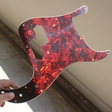 Load image into Gallery viewer, Aged Pickguard For Fender Japan P Bass Brown Tortoise Shell Celluloid Top 4 Ply
