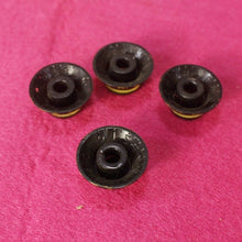 Load image into Gallery viewer, Montreux Guitars Set of 4 Black Bell Top Hat Knobs for Les Paul  Aged
