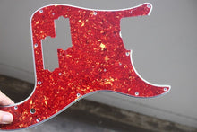 Load image into Gallery viewer, Precision P Bass Pickguard For USA Fender Red Brown Tortoise Shell Celluloid Top
