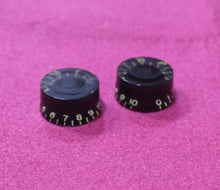 Load image into Gallery viewer, Aged  Black Speed Knobs Set For Gibson Guitars (2)
