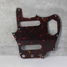 Load image into Gallery viewer, Pickguard For 62 Fender Jaguar Brown Tortoise Shell Celluloid Top White Back
