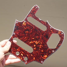 Load image into Gallery viewer, Pickguard For 62 Fender Jaguar Brown Tortoise Shell Celluloid Top White Back
