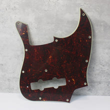 Load image into Gallery viewer, Pickguard For Fender Japan Jazz Bass Dark Tortoise Shell Celluloid Top 4 Ply
