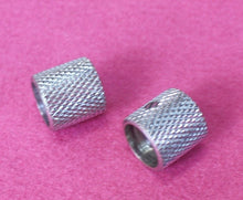 Load image into Gallery viewer, Aged Flat Knobs (2) For Telecaster Guitar/Bass - Chrome Relic
